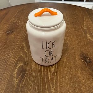 Rae Dunn Halloween Lick or Treat Jar